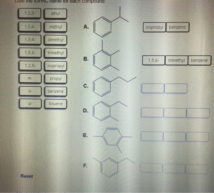Solved Give The Iupac Name For Each Compound Chegg Com