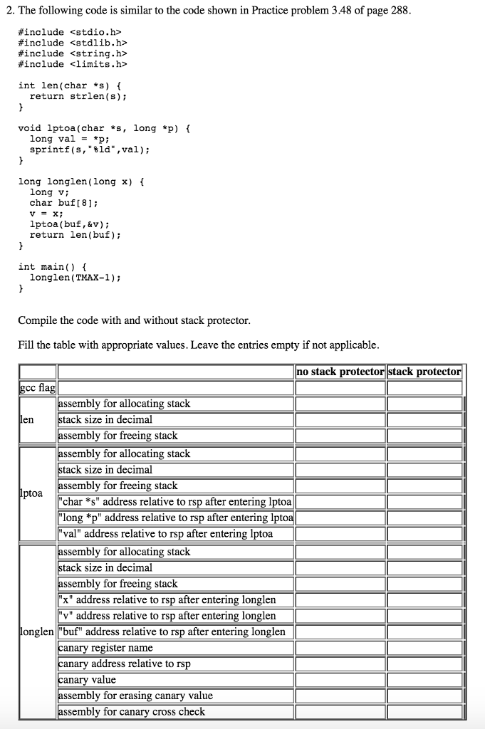 2. The following code is similar to the code shown in | Chegg.com