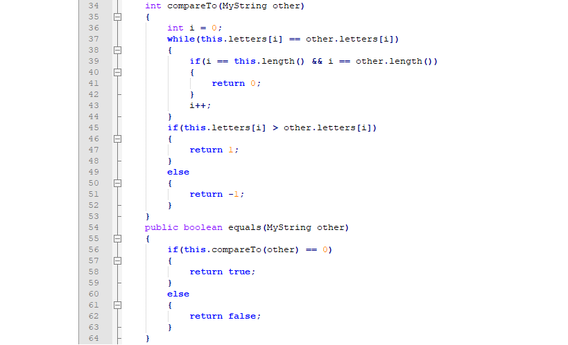 Solved JAVA: You will write your own version of the String | Chegg.com