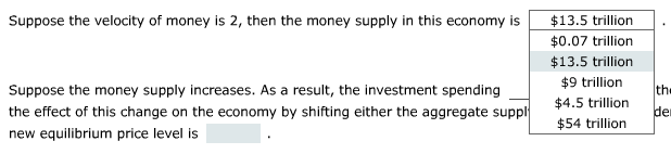 Solved 1. Quantity theory of money Aa Aa The equation of | Chegg.com