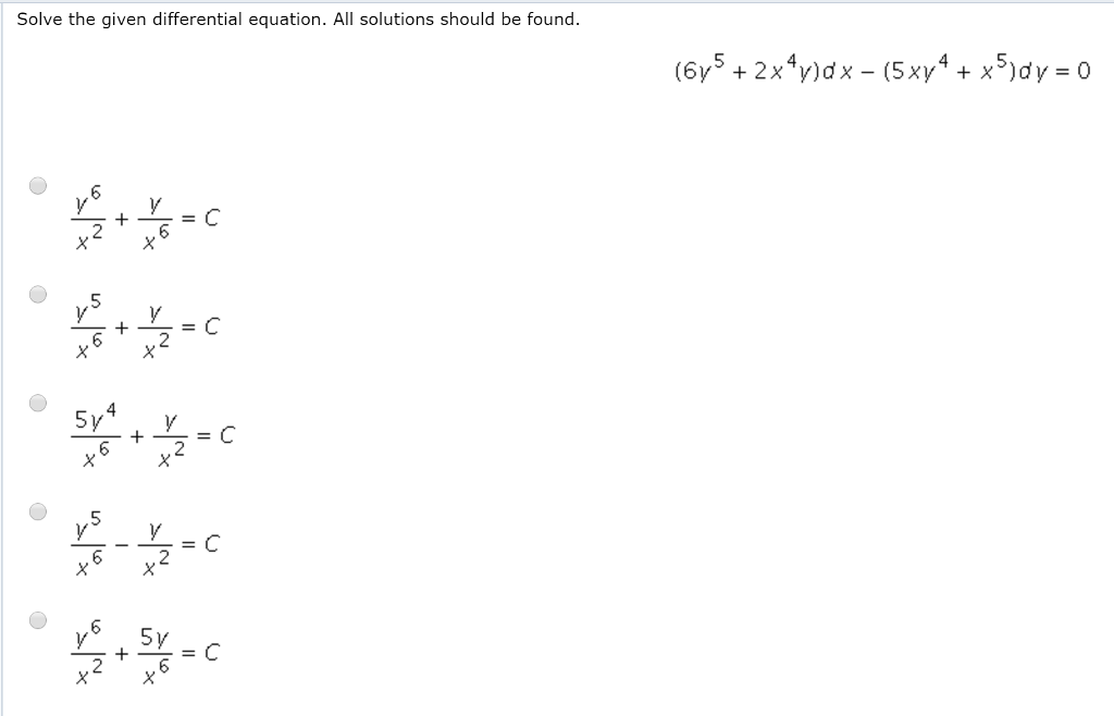 Solved Solve the given differential equation. All solutions | Chegg.com