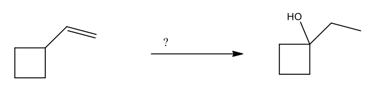 Solved Give the reagents that will convert the alkene into | Chegg.com