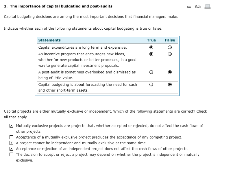 Solved Capital budgeting decisions are among the most | Chegg.com