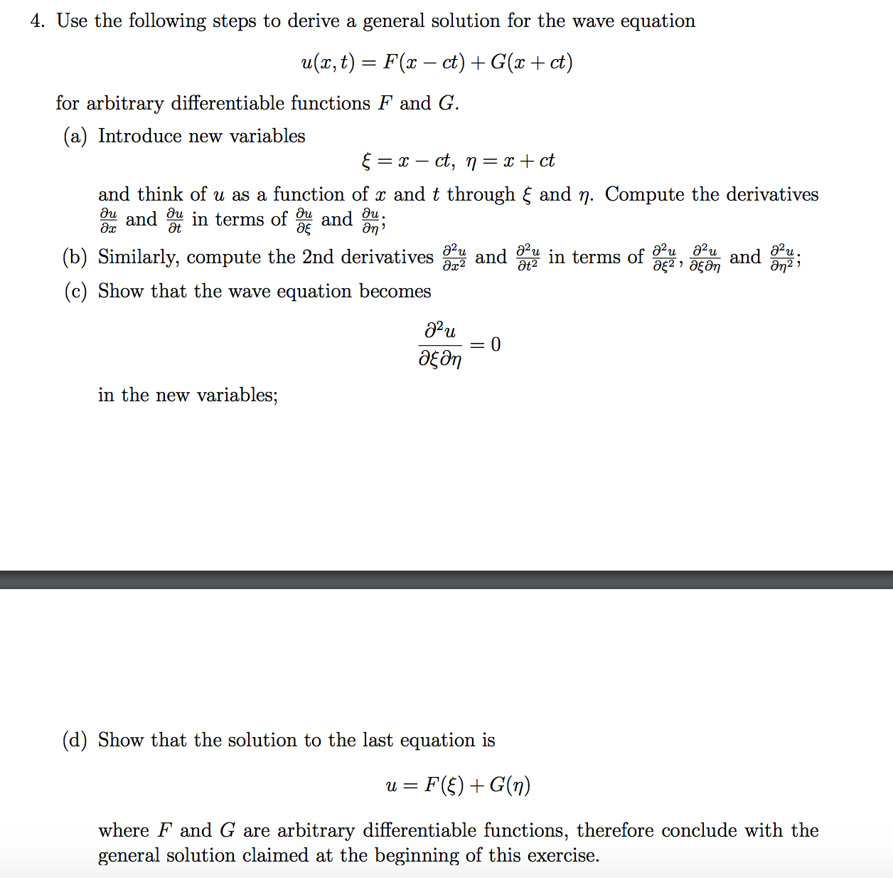 Solved Use the following steps to derive a general solution | Chegg.com