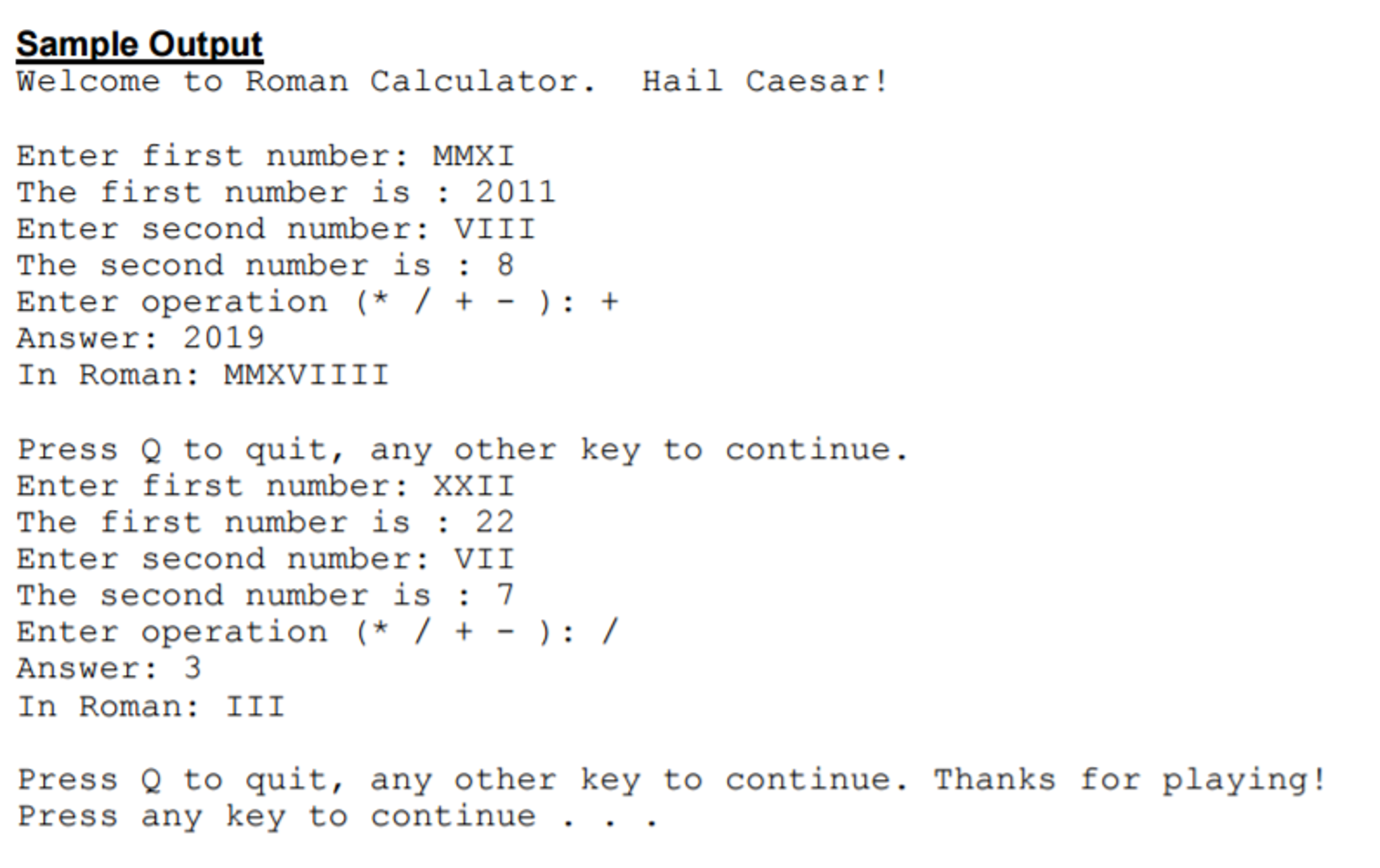 Pseudocode For Loop