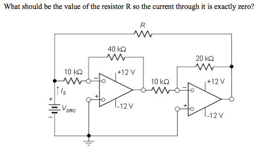 Solved What should be the value of the resistor R so the | Chegg.com