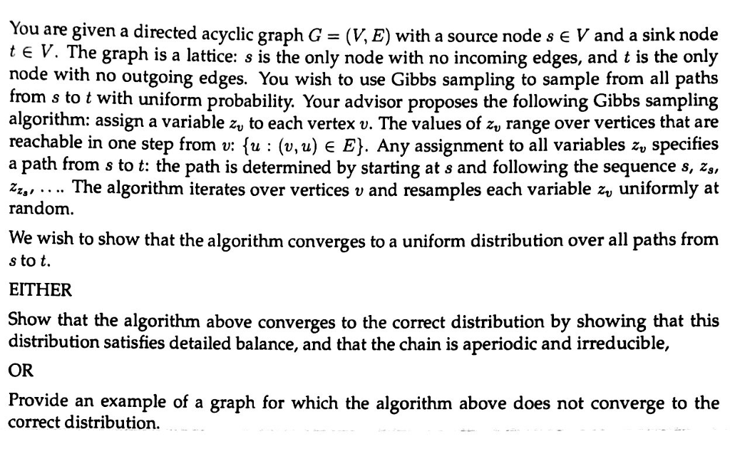 You are given a directed acyclic graph G = (V, E) | Chegg.com
