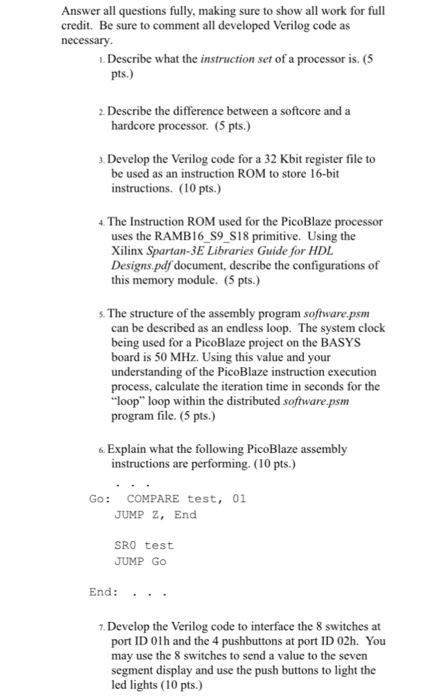 Solved Memory Systems And Embedded Processors | Chegg.com