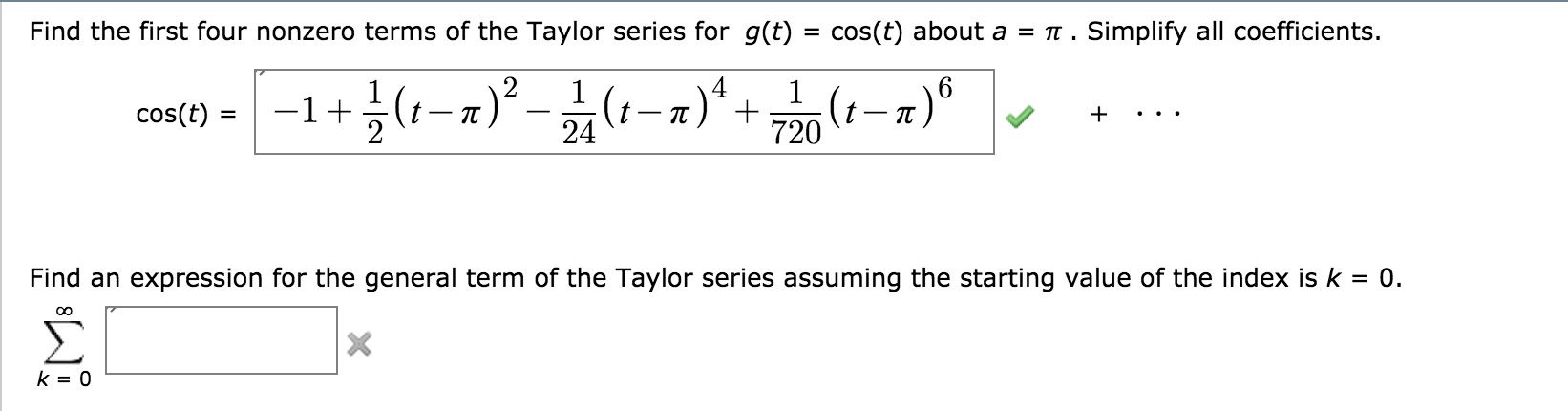 Finding First Expression Solved Having a little trouble with finding a expression | Chegg.com