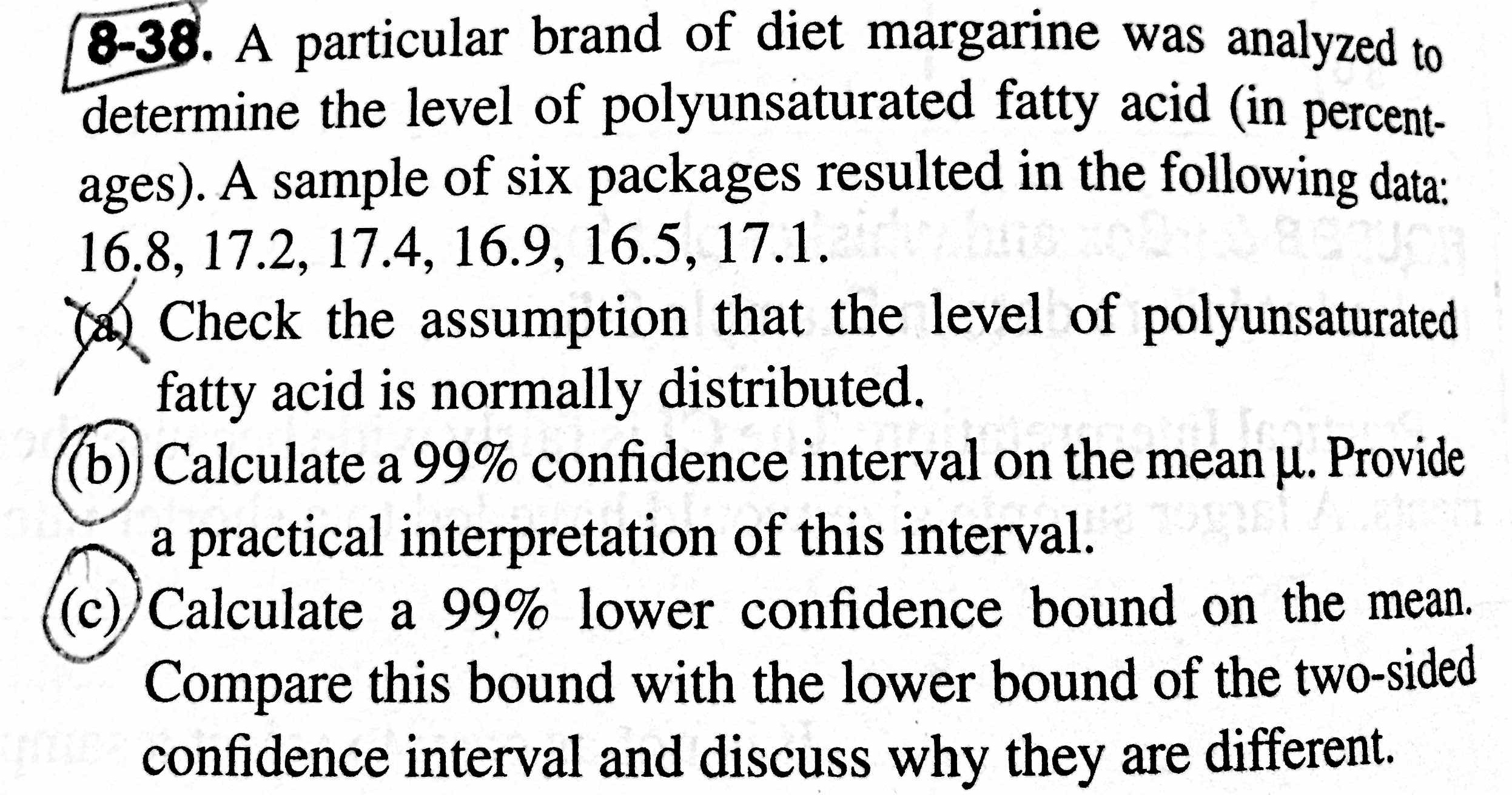 solved-a-particular-brand-of-diet-margarine-was-analyzed-to-chegg