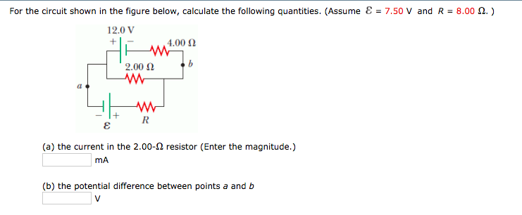 Solved For the circuit shown in the figure below, calculate | Chegg.com