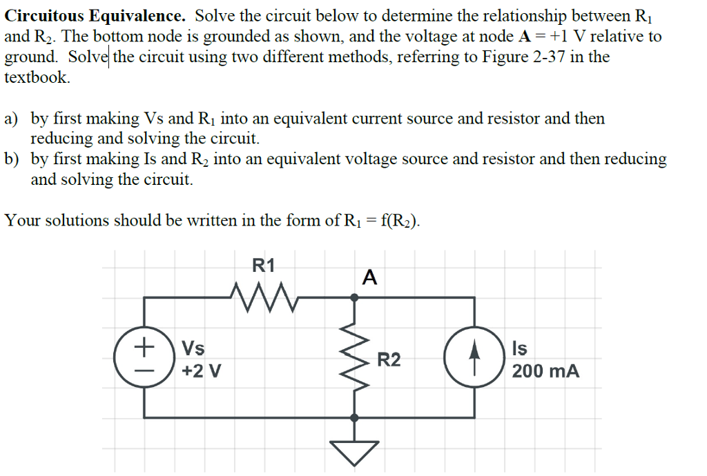 Solved Circuitous Equivalence Solve The Circuit Below To Chegg