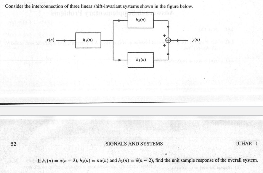 Solved Consider the interconnection of three linear | Chegg.com