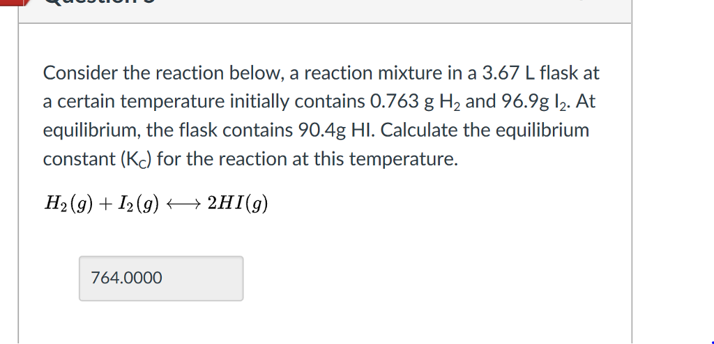 Solved Consider the reaction below, a reaction mixture in a | Chegg.com
