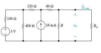 Solved Determine io and vo in the circuit shown in (Figure | Chegg.com