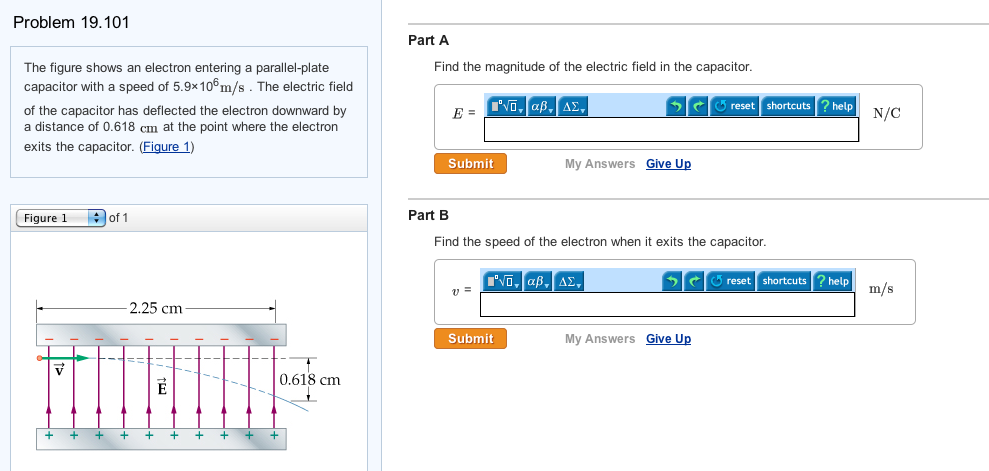 Solved The figure shows an electron entering a | Chegg.com