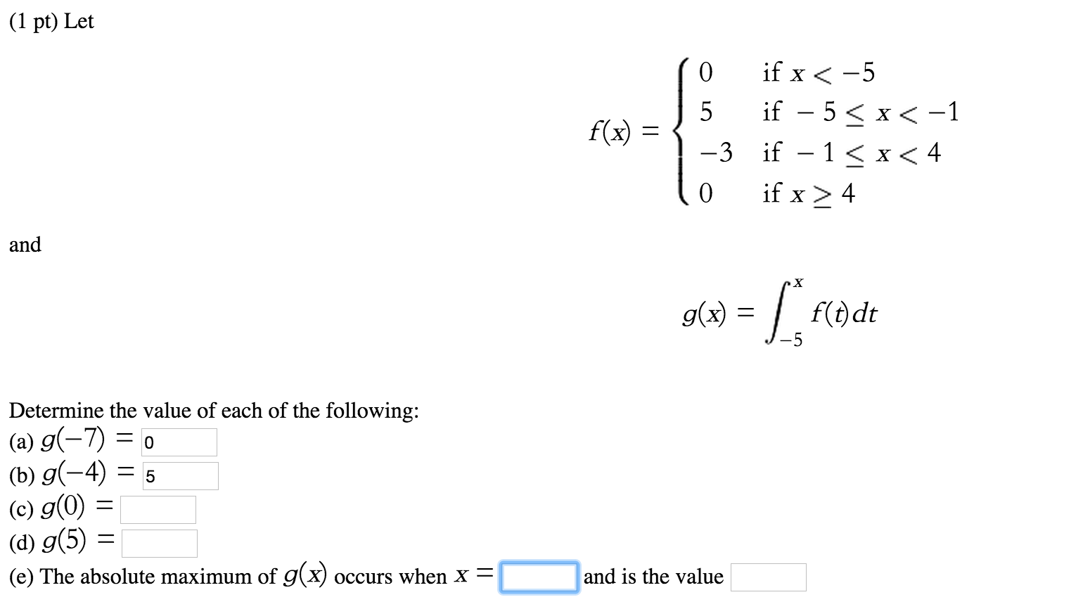 Solved Let f(x)={0 if x