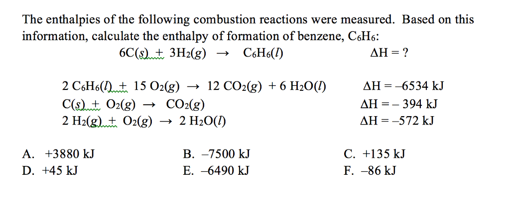 Calculating Reaction Enthalpy From Enthalpies Of Formation