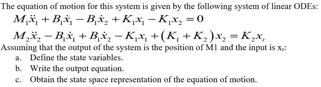 Solved Problem 3 - System Representation (25pts) Let's | Chegg.com