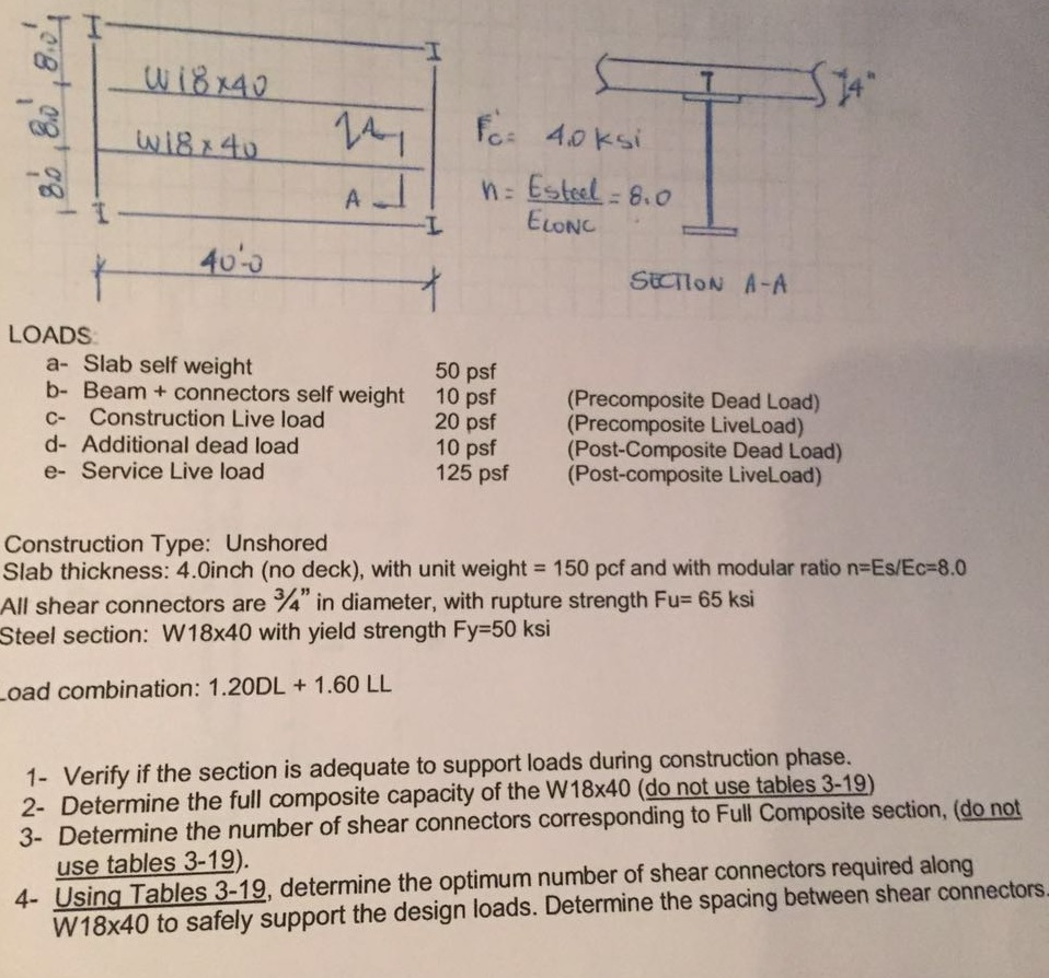 Determine the number of shear connector corresponding