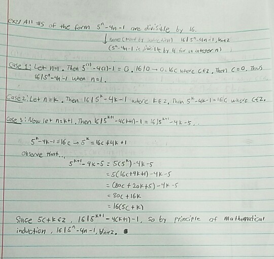 Solved All Numbers Of The Form 5 n 4 n 1 Are Chegg