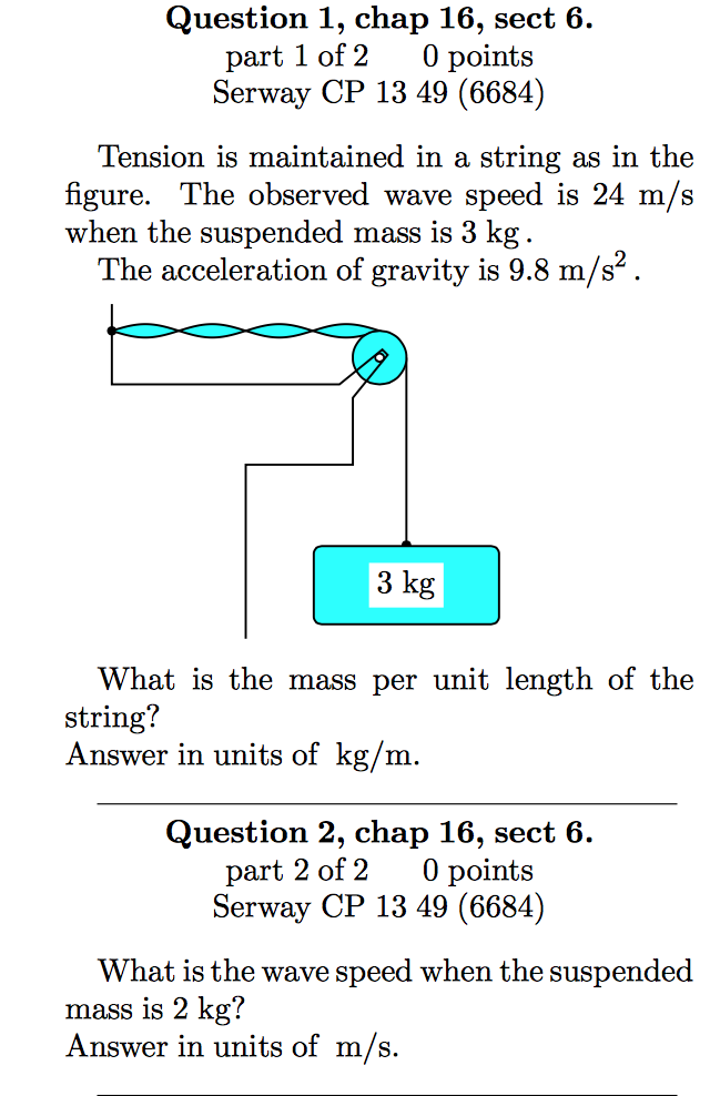 Solved Tension is maintained in a string as in the figure.