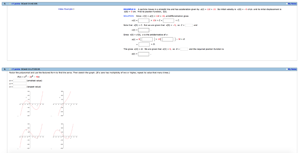 Solved 83.9 AE.004 Video Example+ EXAMPLE療 Find fif f.ex) " | Chegg.com