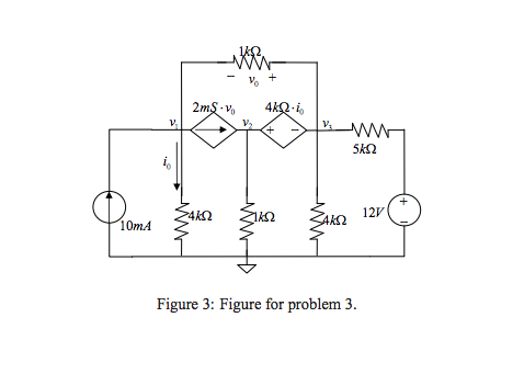 Solved Use the node-voltage method to find the node voltages | Chegg.com