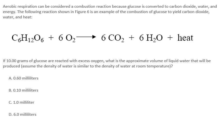 Chemical Equation For Conversion Of Glucose And Oxygen To Carbon