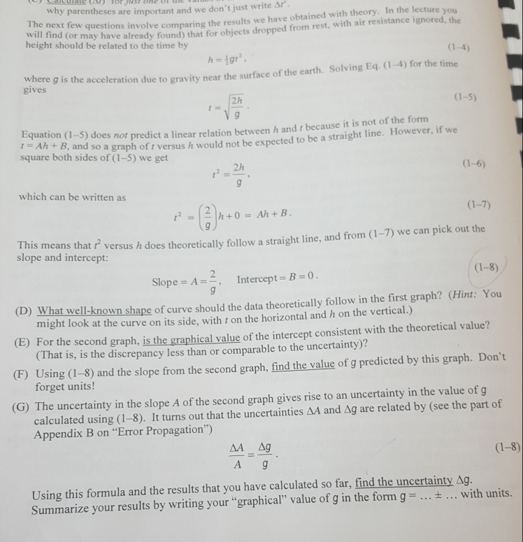 Solved why parentheses are important a nd we don't just