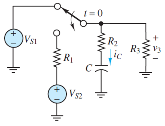 Solved Determine the initial and final conditions on iC and | Chegg.com