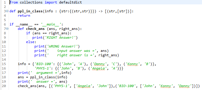 Solved PYTHON Create ppl_in_class function Takes info | Chegg.com