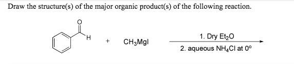 Solved Draw the structure(s) of the major organic product(s) | Chegg.com