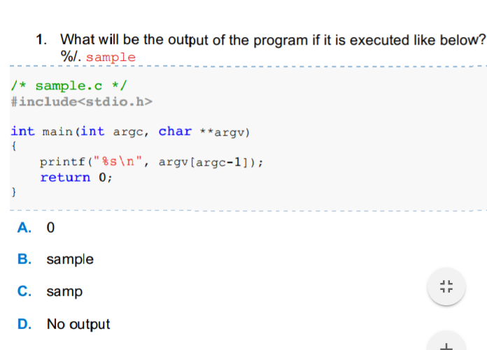 Solved What will be the output of the program if it is | Chegg.com
