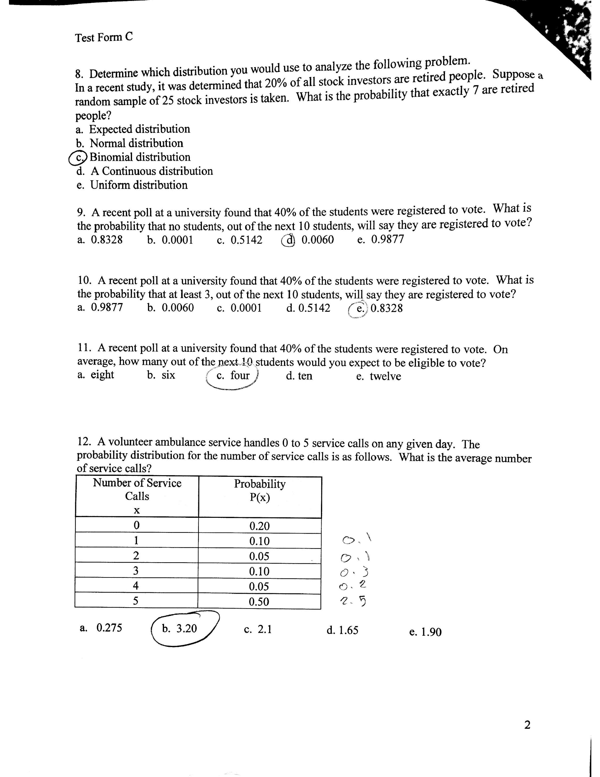 Solved Determine which distribution you would use to analyze | Chegg.com