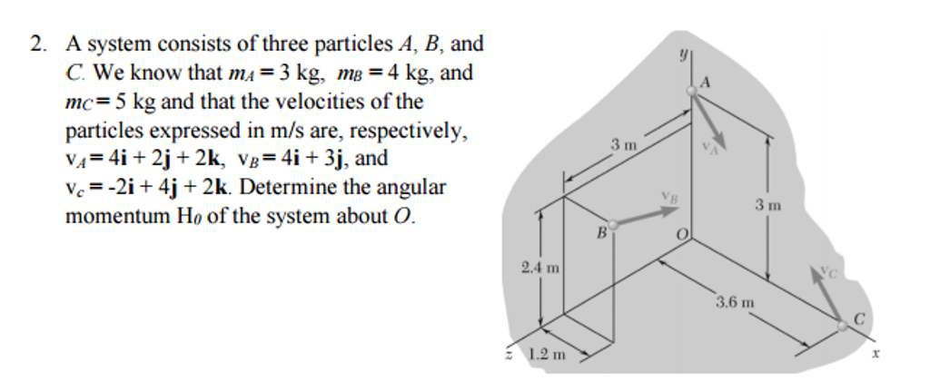 Solved A System Consists Of Three Particles A, B, And C. We | Chegg.com