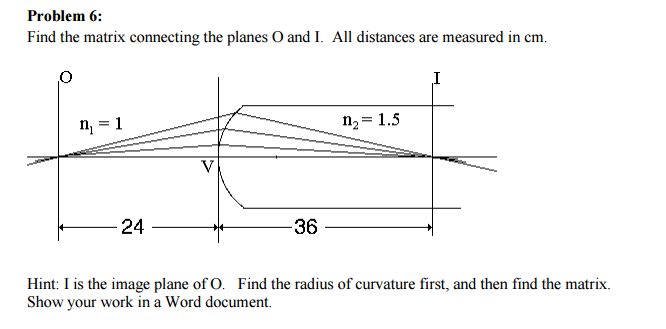 Find the matrix connecting the planes O and I. All | Chegg.com