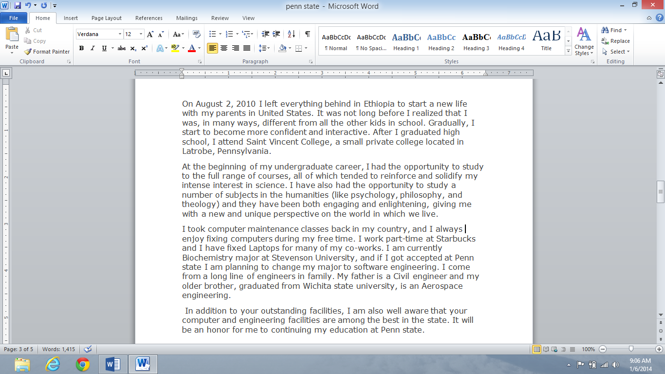 How to start my personal statement essay