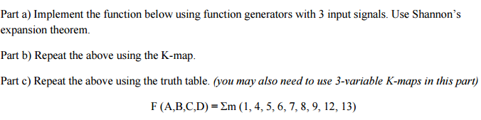 Solved Implement The Function Below Using Function | Chegg.com