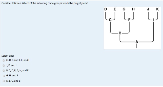 Solved Consider this tree. Which of the following clade | Chegg.com