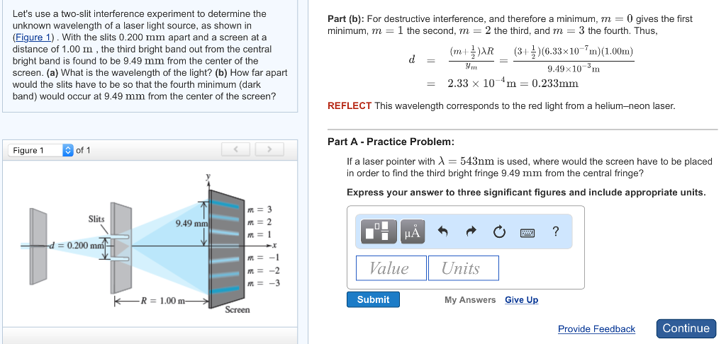 Solved Let's use a two-slit interference experiment to | Chegg.com