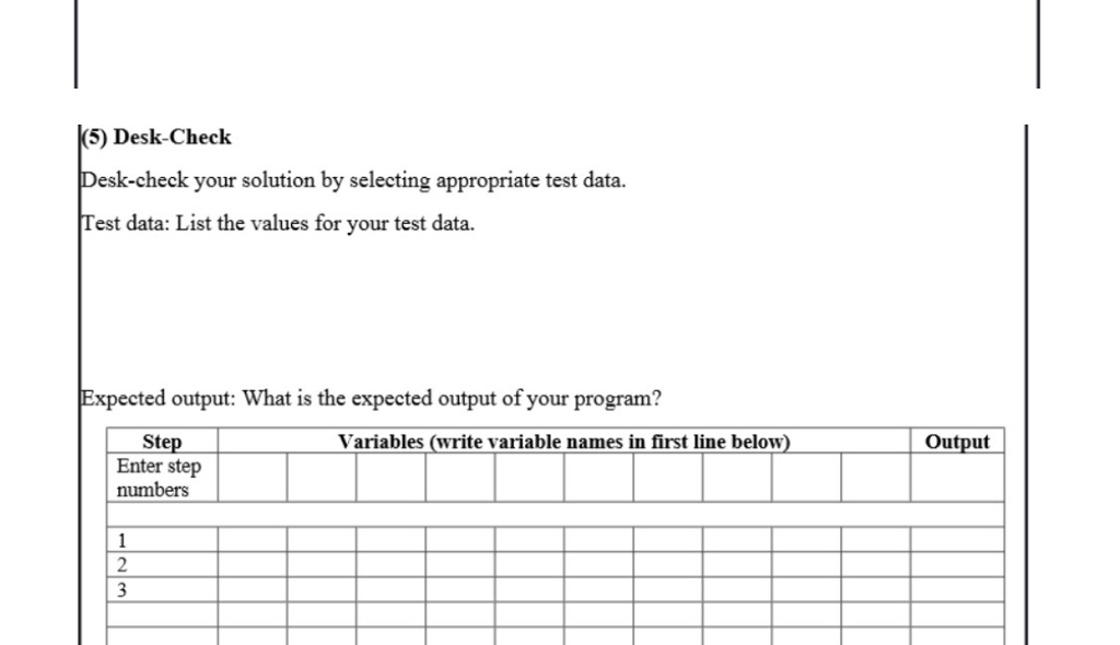 Solved Given a simple problem, design a solution algorithm