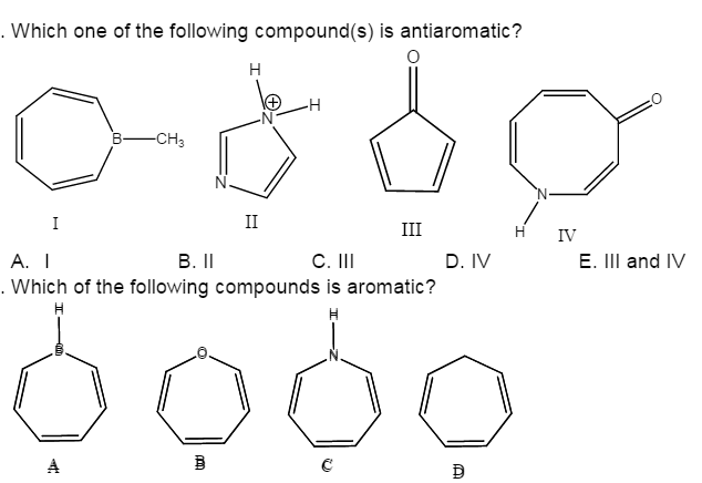 solved-which-one-of-the-following-compound-is-aromatic-h-iv-chegg