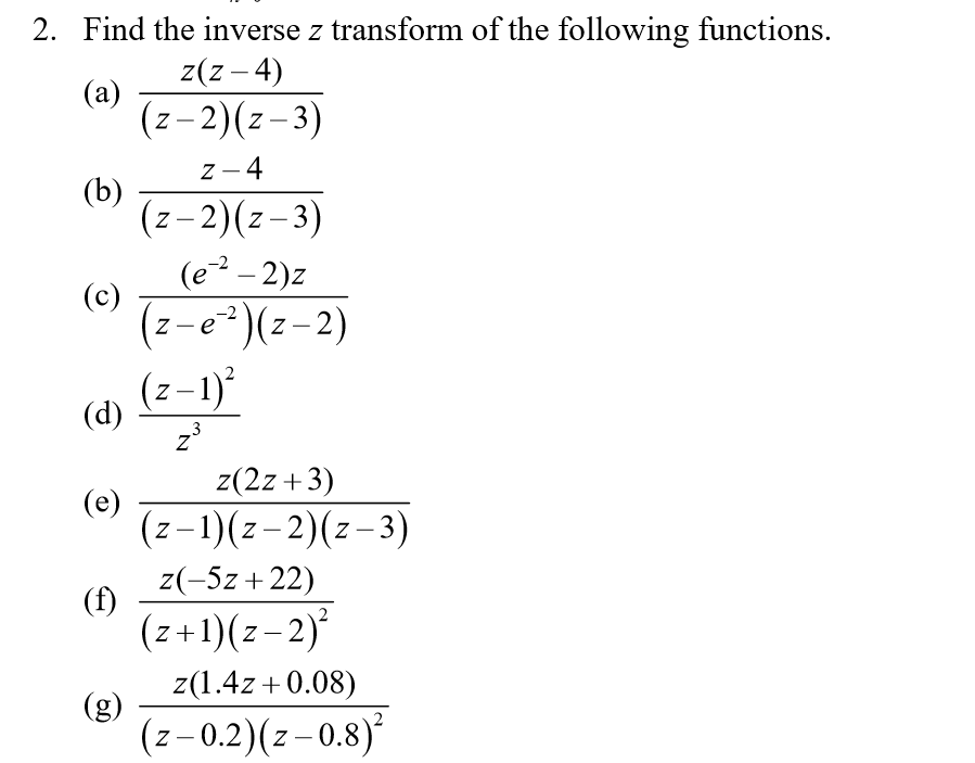 2 z 3 )  5z