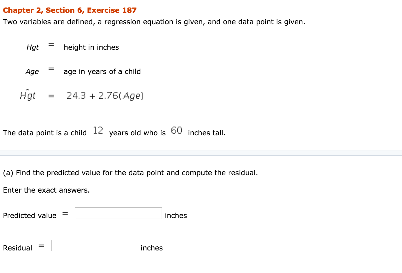 equation systems for variables regression