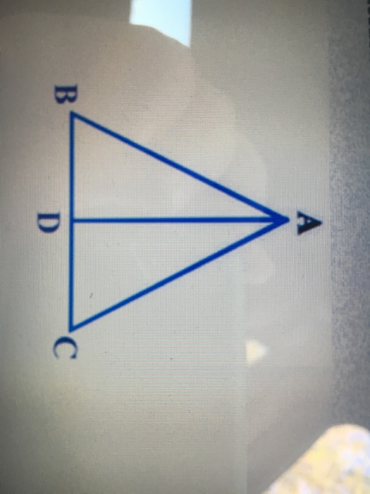 Solved AD Is Perpendicular Bisector Of BC | Chegg.com