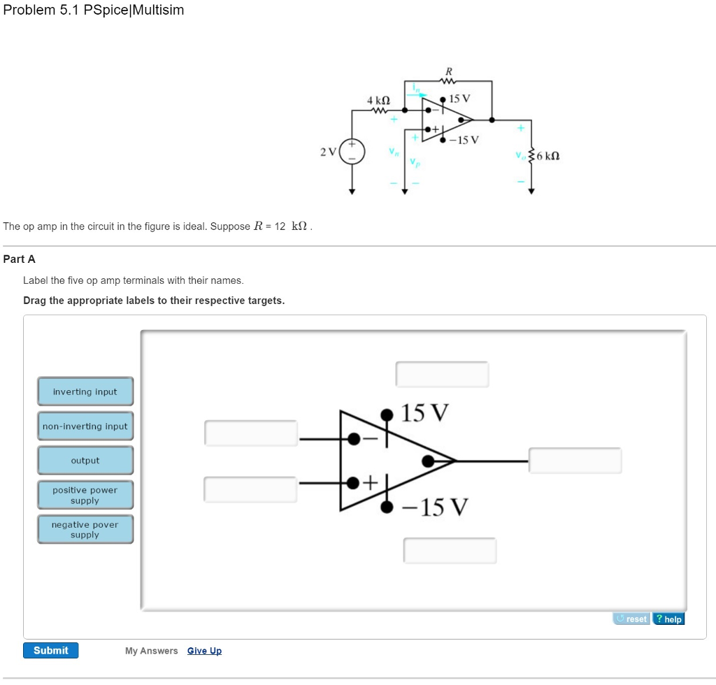 Solved The op amp in the circuit in the figure is ideal | Chegg.com