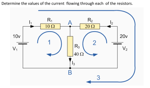 The Values Of Current I Flowing In A Given Resistor Solved Determine the values of the current flowing through | Chegg.com