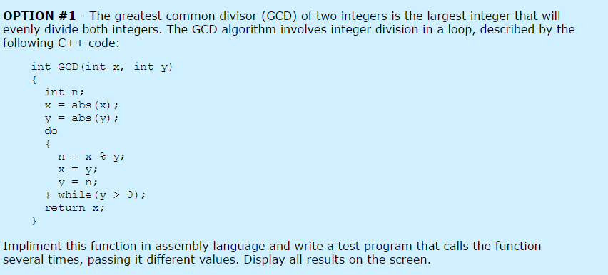 gcd mathematica