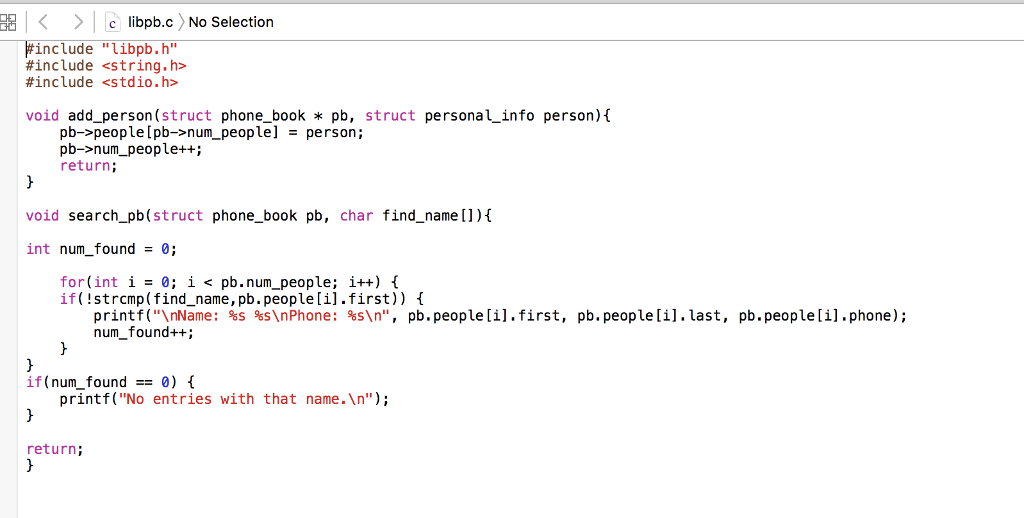 Solved Port the pre-project from C to C++. phone book.cpp is | Chegg.com